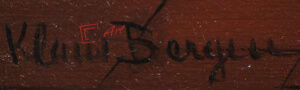sygnatura Klaus Bergen
